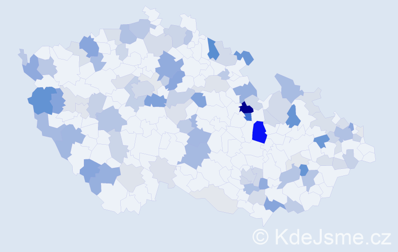 Příjmení: 'Blaško', počet výskytů 269 v celé ČR