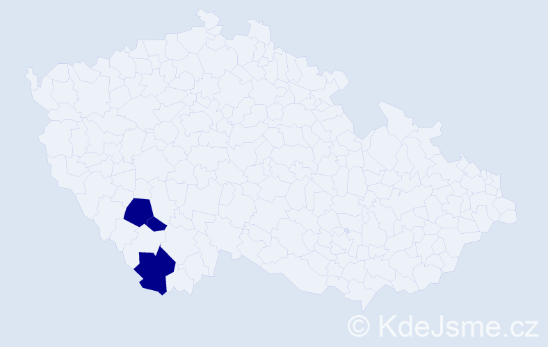 Příjmení: 'Bédáková', počet výskytů 3 v celé ČR