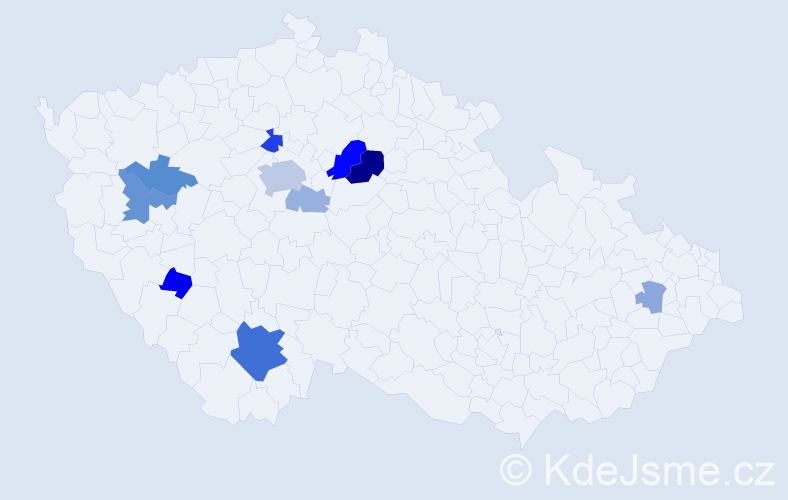 Příjmení: 'Stegbauerová', počet výskytů 27 v celé ČR