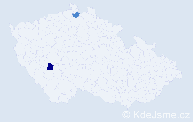 Příjmení: 'Zaušková', počet výskytů 4 v celé ČR