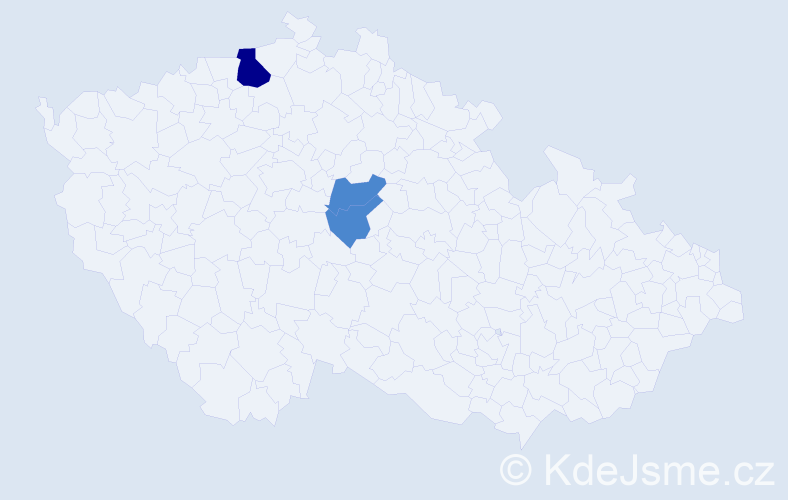 Příjmení: 'Solovov', počet výskytů 5 v celé ČR