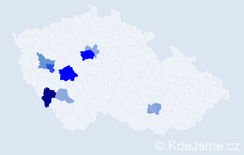 Příjmení: 'Saxlová', počet výskytů 34 v celé ČR