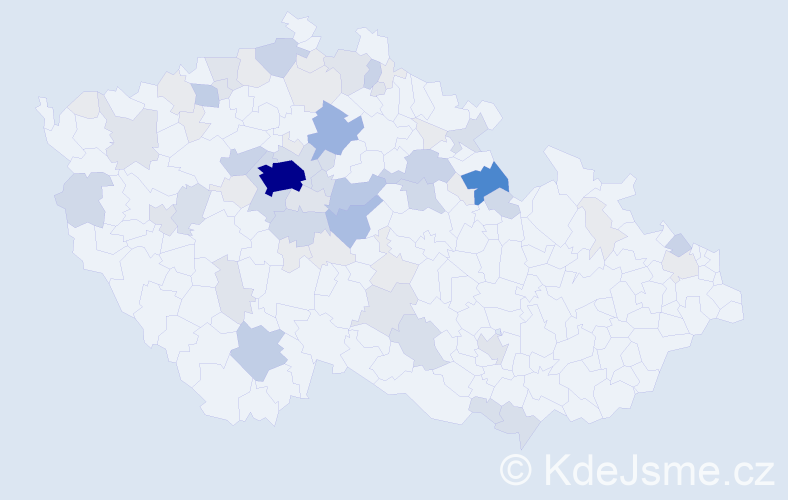 Příjmení: 'Dusil', počet výskytů 238 v celé ČR