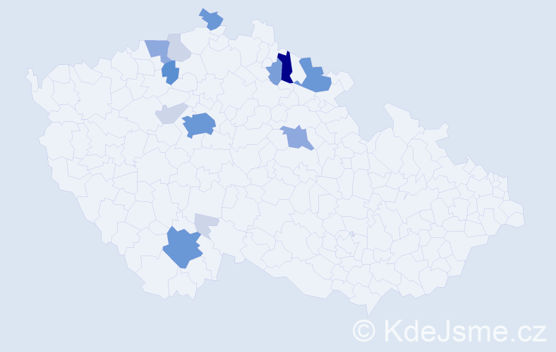 Příjmení: 'Kosáčková', počet výskytů 51 v celé ČR