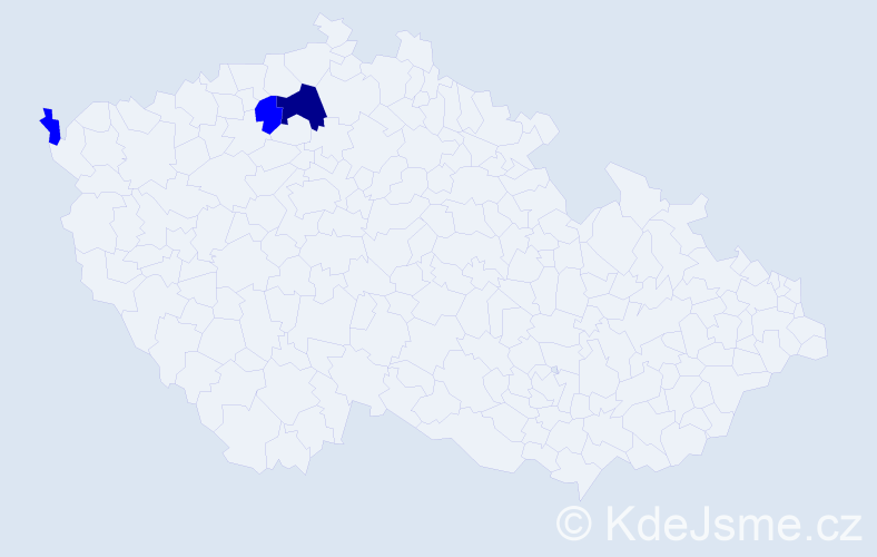 Příjmení: 'Schinglerová', počet výskytů 4 v celé ČR
