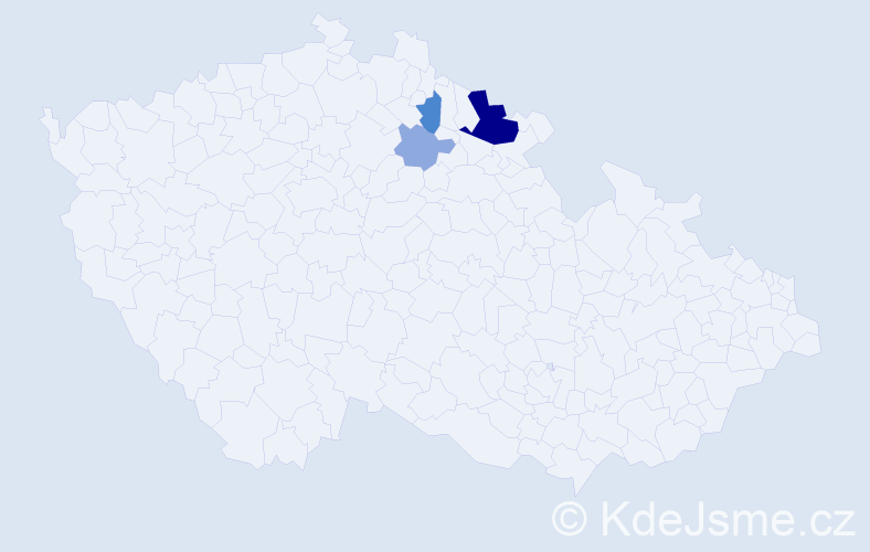 Příjmení: 'Czibulka', počet výskytů 8 v celé ČR