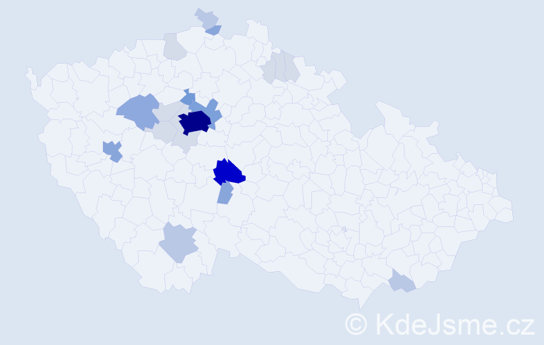 Příjmení: 'Lejčko', počet výskytů 73 v celé ČR