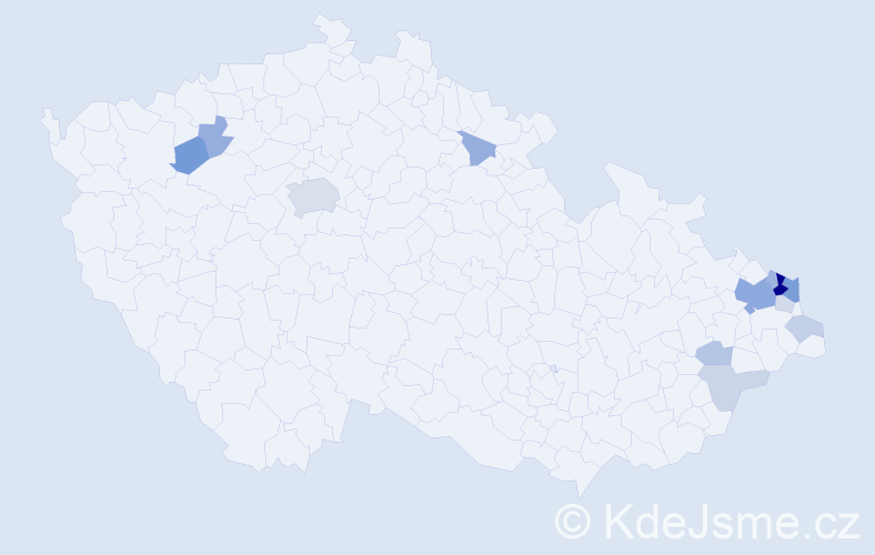 Příjmení: 'Maršo', počet výskytů 35 v celé ČR