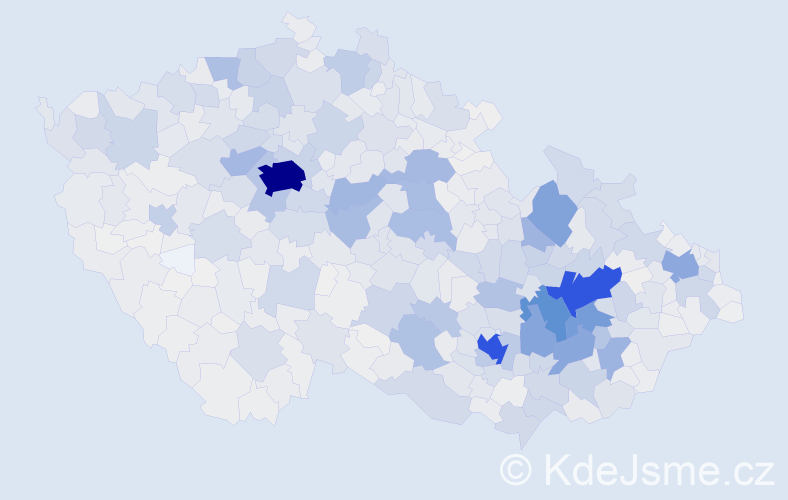 Příjmení: 'Pospíšilová', počet výskytů 11134 v celé ČR