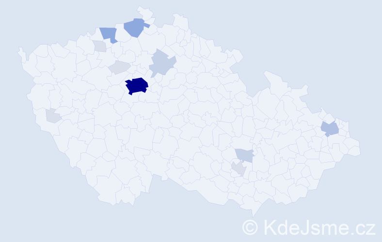 Příjmení: 'Issa', počet výskytů 42 v celé ČR