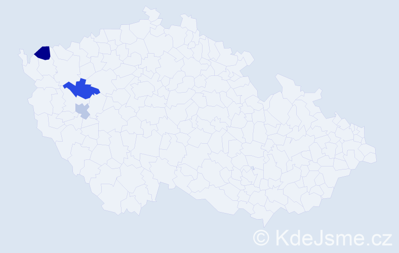 Příjmení: 'Kozmannová', počet výskytů 3 v celé ČR