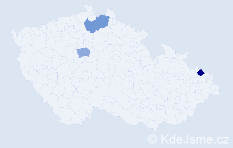 Příjmení: 'Czichon', počet výskytů 11 v celé ČR