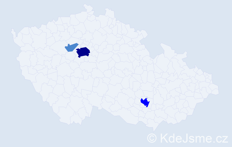 Příjmení: 'Tichomirov', počet výskytů 6 v celé ČR