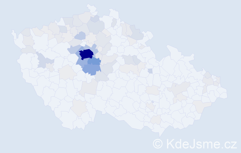 Příjmení: 'Znamenáček', počet výskytů 361 v celé ČR