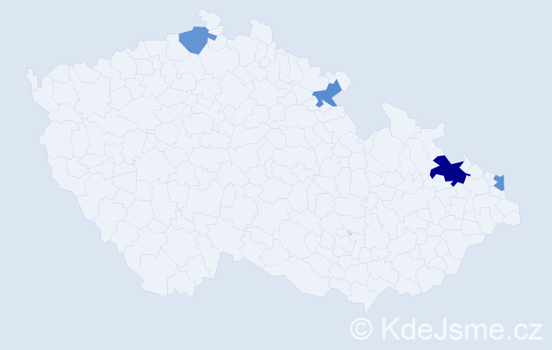 Příjmení: 'Szrajber', počet výskytů 6 v celé ČR