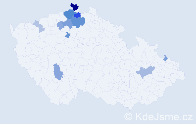 Příjmení: 'Böhme', počet výskytů 33 v celé ČR