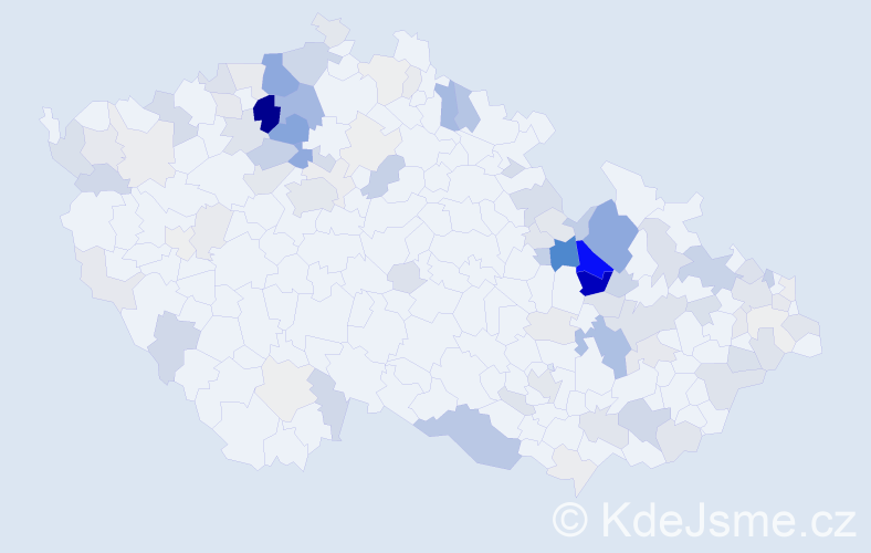 Příjmení: 'Kunert', počet výskytů 342 v celé ČR