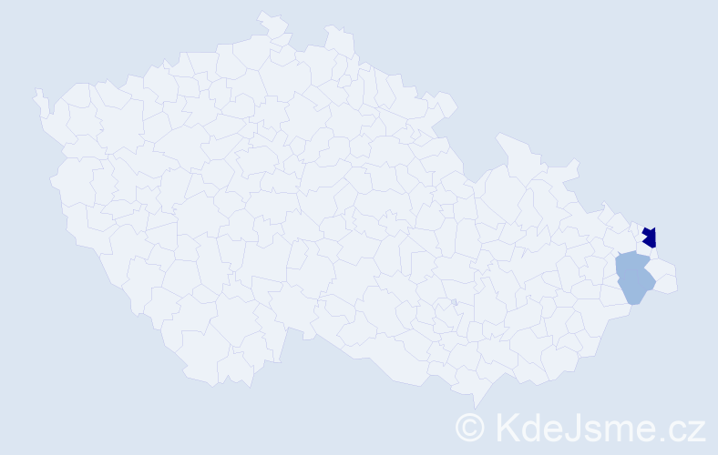 Příjmení: 'Wendzelová', počet výskytů 6 v celé ČR