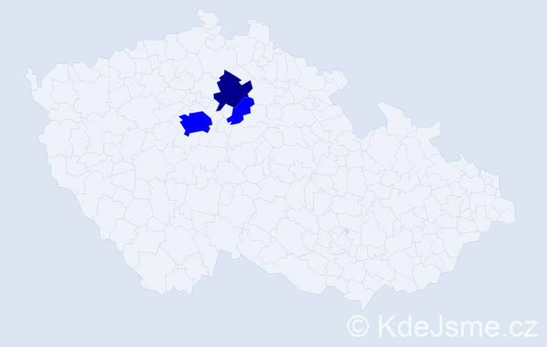 Příjmení: '"Van Der Linden"', počet výskytů 7 v celé ČR