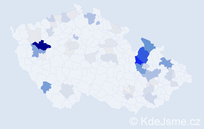 Příjmení: 'Churavá', počet výskytů 161 v celé ČR