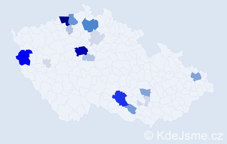 Příjmení: 'André', počet výskytů 88 v celé ČR