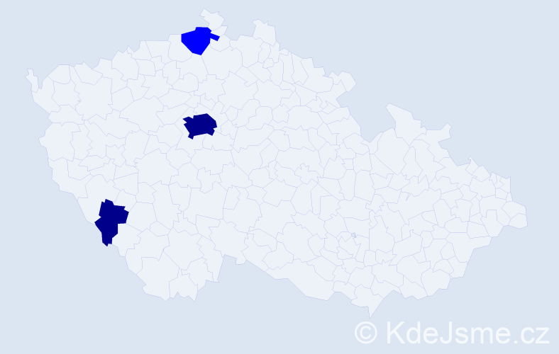 Příjmení: 'Achs', počet výskytů 11 v celé ČR