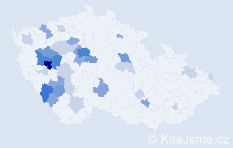 Příjmení: 'Skolková', počet výskytů 89 v celé ČR