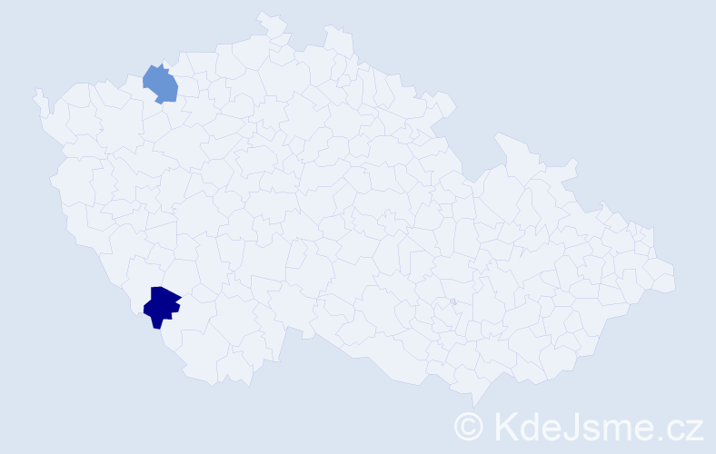 Příjmení: 'Drenčeniová', počet výskytů 5 v celé ČR