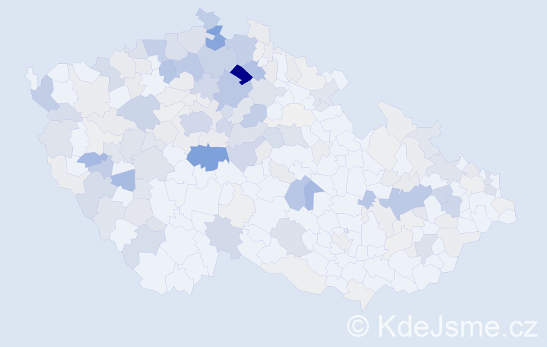 Příjmení: 'Eichlerová', počet výskytů 675 v celé ČR