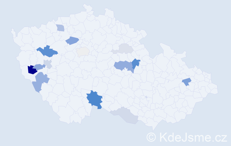 Příjmení: 'Kiričenko', počet výskytů 29 v celé ČR