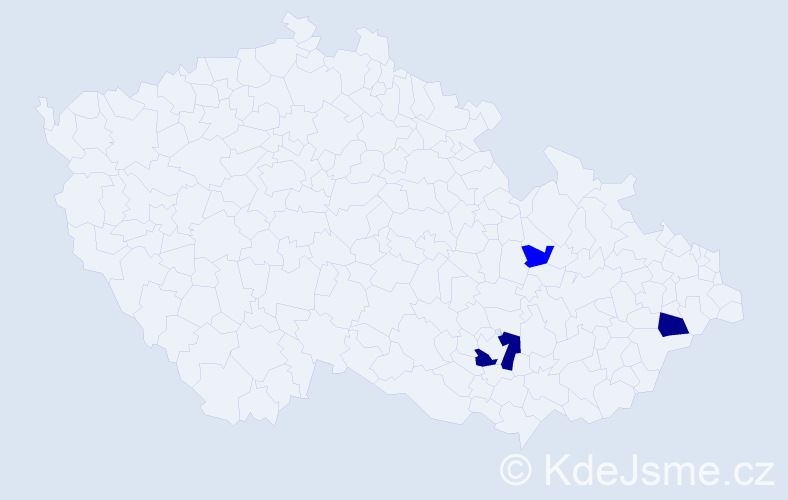 Příjmení: 'Baltasová', počet výskytů 5 v celé ČR