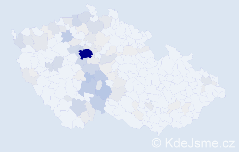 Příjmení: 'Babická', počet výskytů 374 v celé ČR