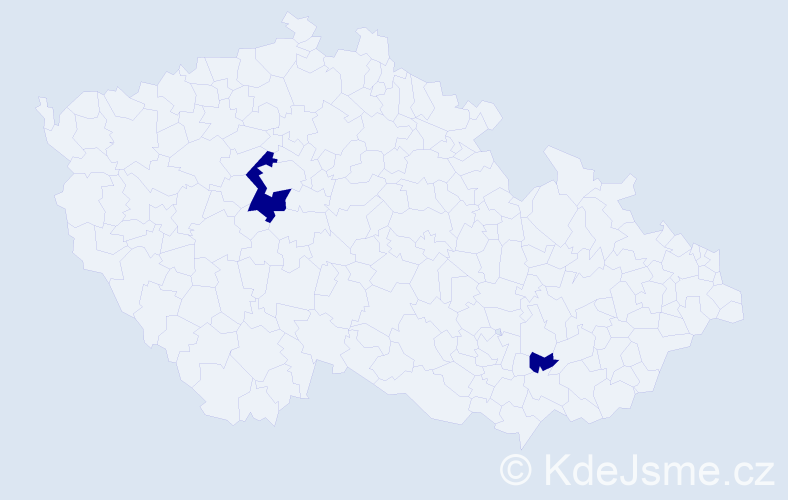 Příjmení: 'Gehrmann', počet výskytů 2 v celé ČR