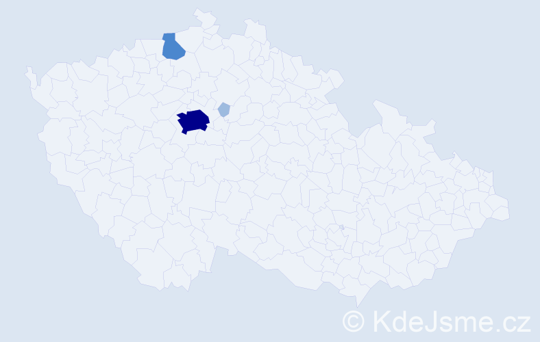 Příjmení: 'Kronbauer', počet výskytů 7 v celé ČR
