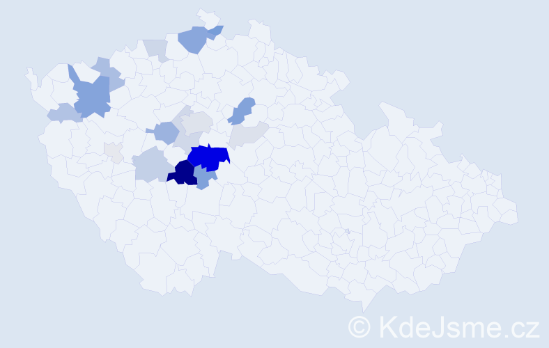 Příjmení: 'Čermoch', počet výskytů 61 v celé ČR