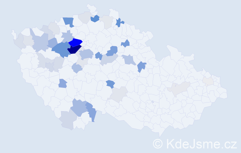 Příjmení: 'Drvota', počet výskytů 149 v celé ČR