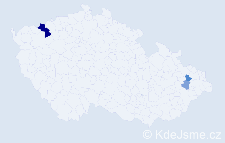 Příjmení: 'Dragomirová', počet výskytů 11 v celé ČR