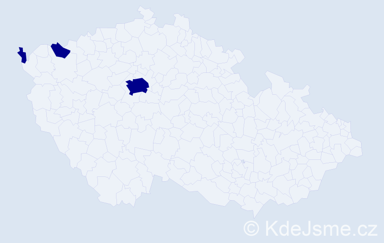 Příjmení: '"Dinh Thi Thuy"', počet výskytů 3 v celé ČR