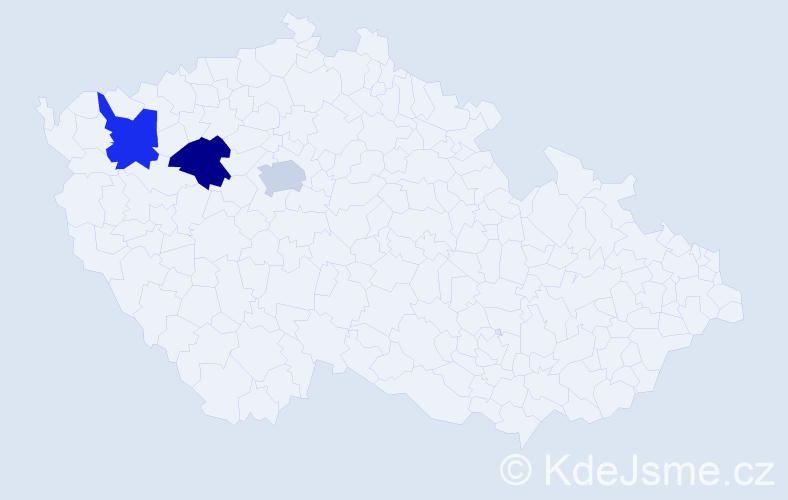 Příjmení: 'Varšavská', počet výskytů 3 v celé ČR