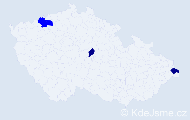 Příjmení: 'Parutková', počet výskytů 6 v celé ČR