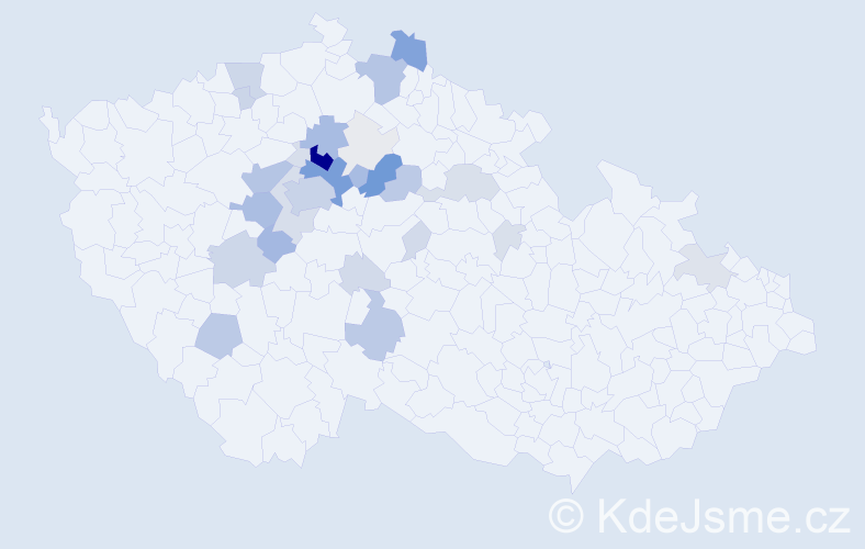 Příjmení: 'Čemusová', počet výskytů 136 v celé ČR