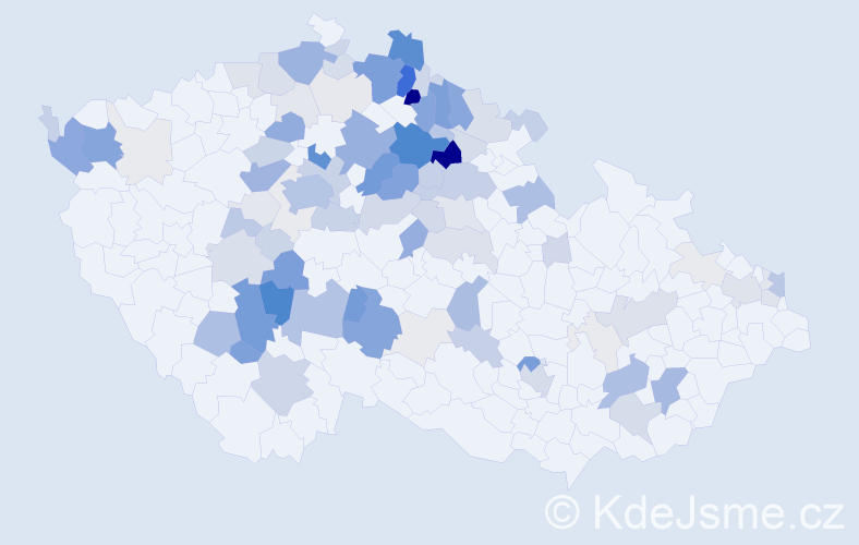 Příjmení: 'Lhota', počet výskytů 373 v celé ČR