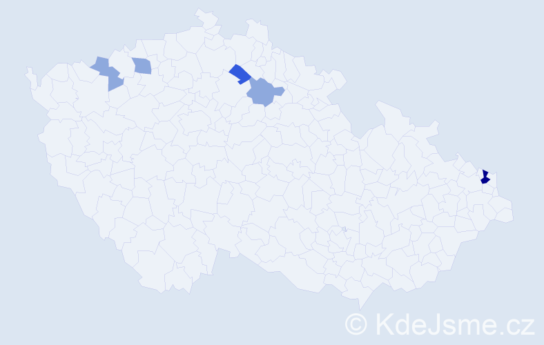 Příjmení: 'Francáková', počet výskytů 11 v celé ČR