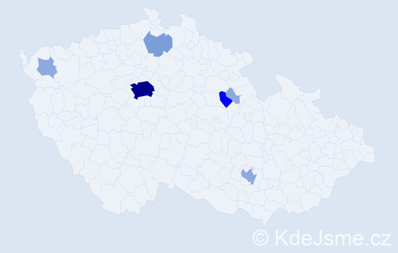 Příjmení: 'Myronchuk', počet výskytů 17 v celé ČR