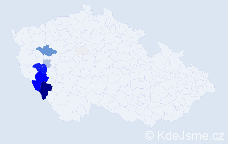 Příjmení: 'Thurnwald', počet výskytů 16 v celé ČR