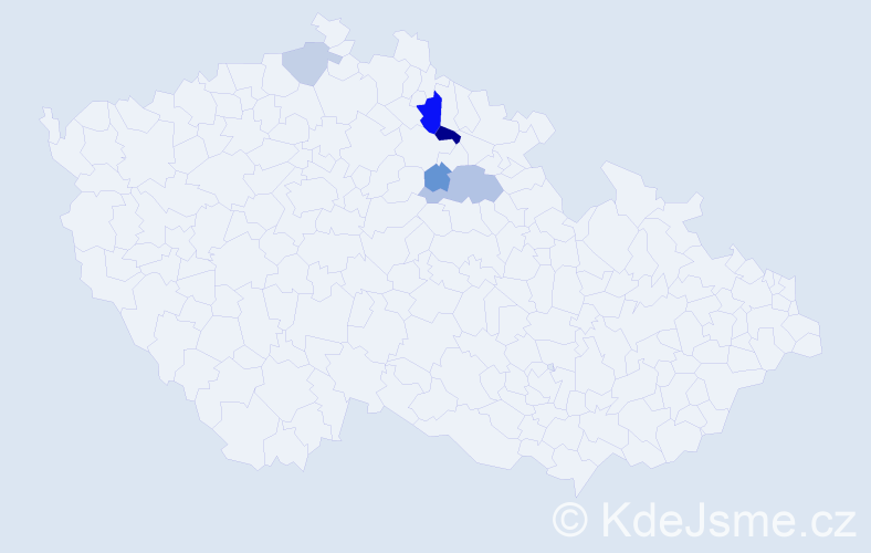 Příjmení: 'Barvínský', počet výskytů 9 v celé ČR