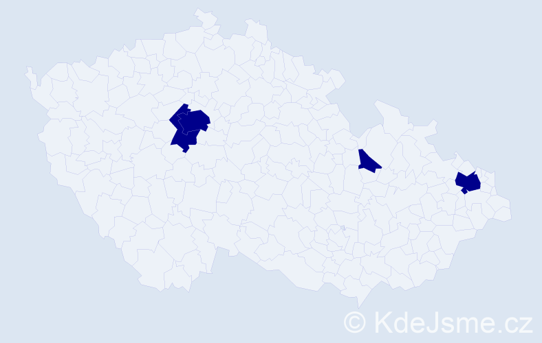Příjmení: 'Rodgers', počet výskytů 4 v celé ČR