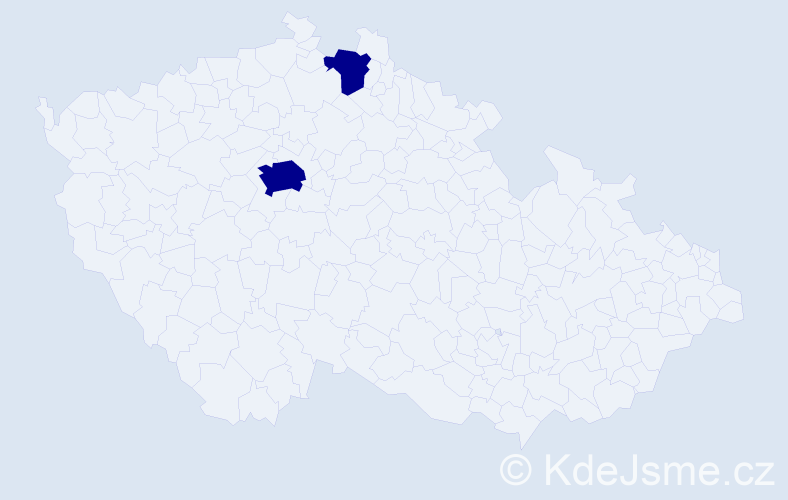 Příjmení: 'Terenti', počet výskytů 2 v celé ČR