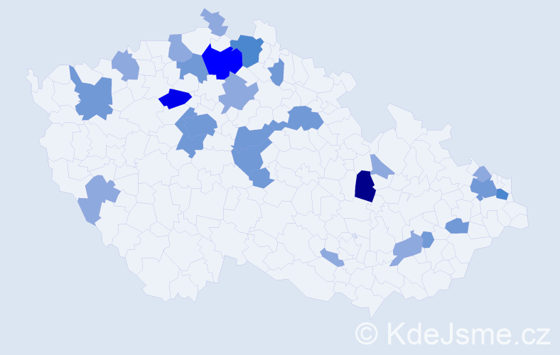 Příjmení: 'Riemer', počet výskytů 55 v celé ČR