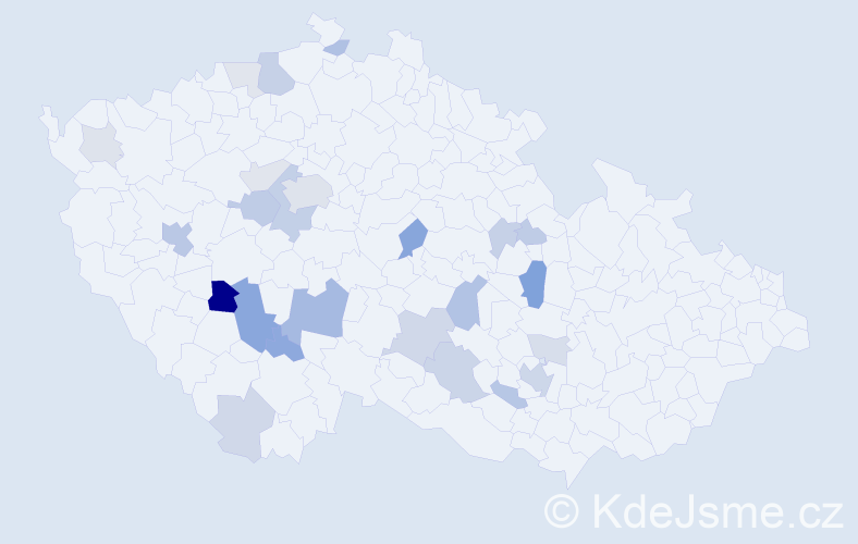 Příjmení: 'Marušová', počet výskytů 62 v celé ČR